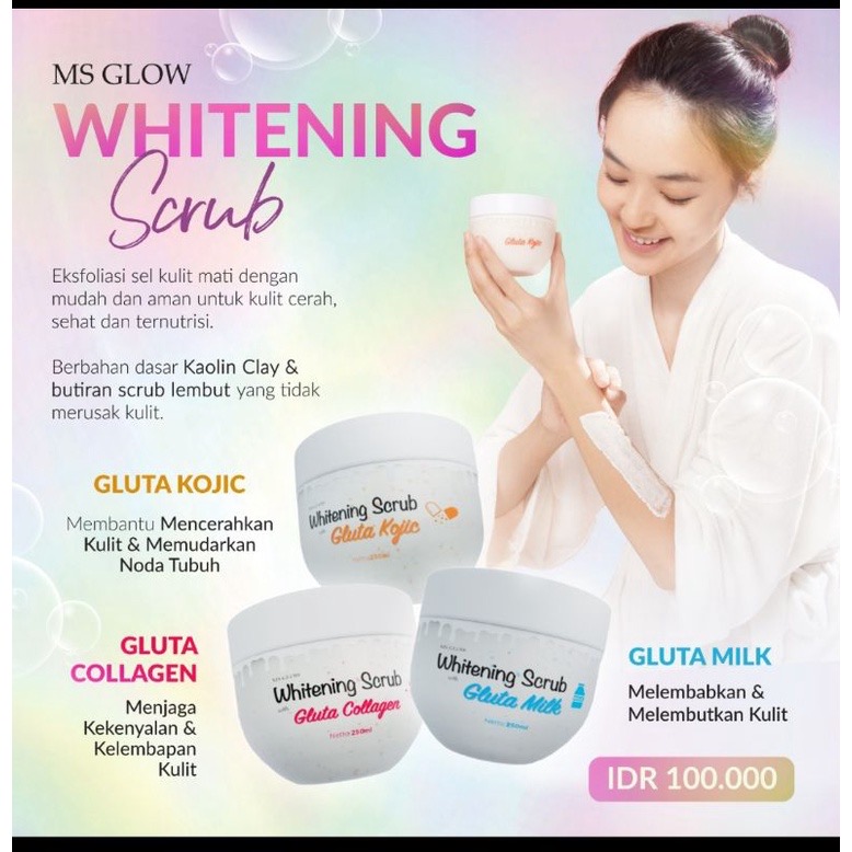 MS Glow Whitening Scrub Gluta Series