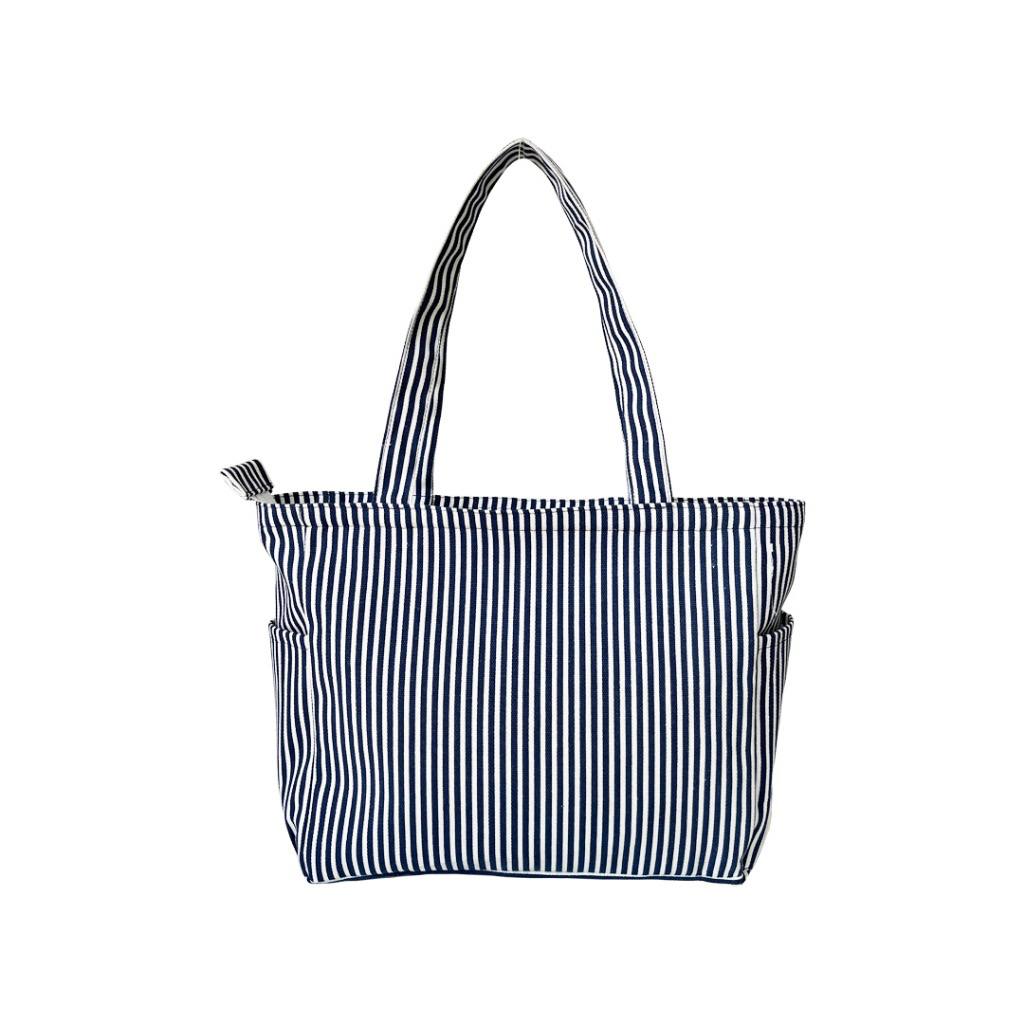 Tote Bag Kanvas Navy Stripe